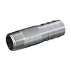 Hose shank type R142 in stainless steel, male thread BSPT 1"x33,7